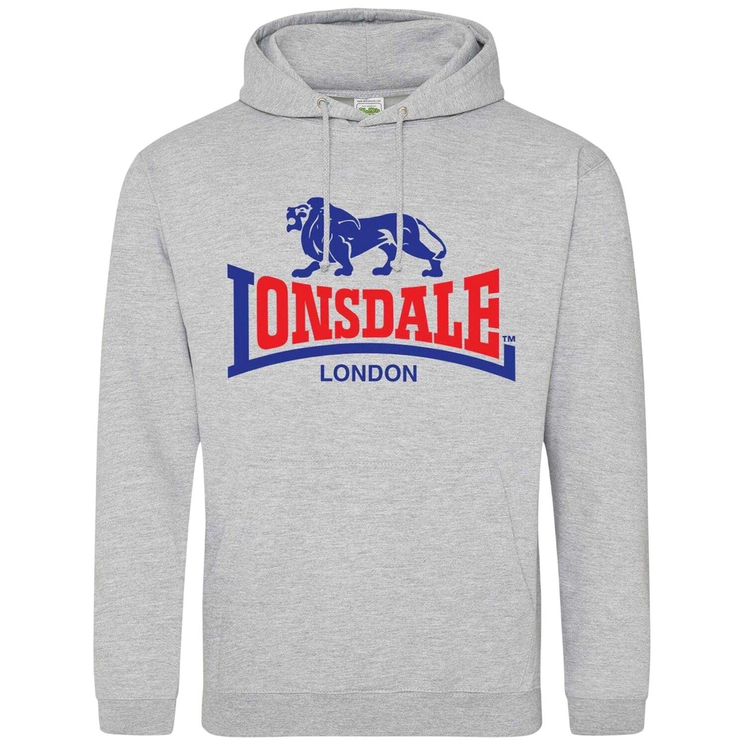 Lonsdale Mens Logo Pullover Hoodie