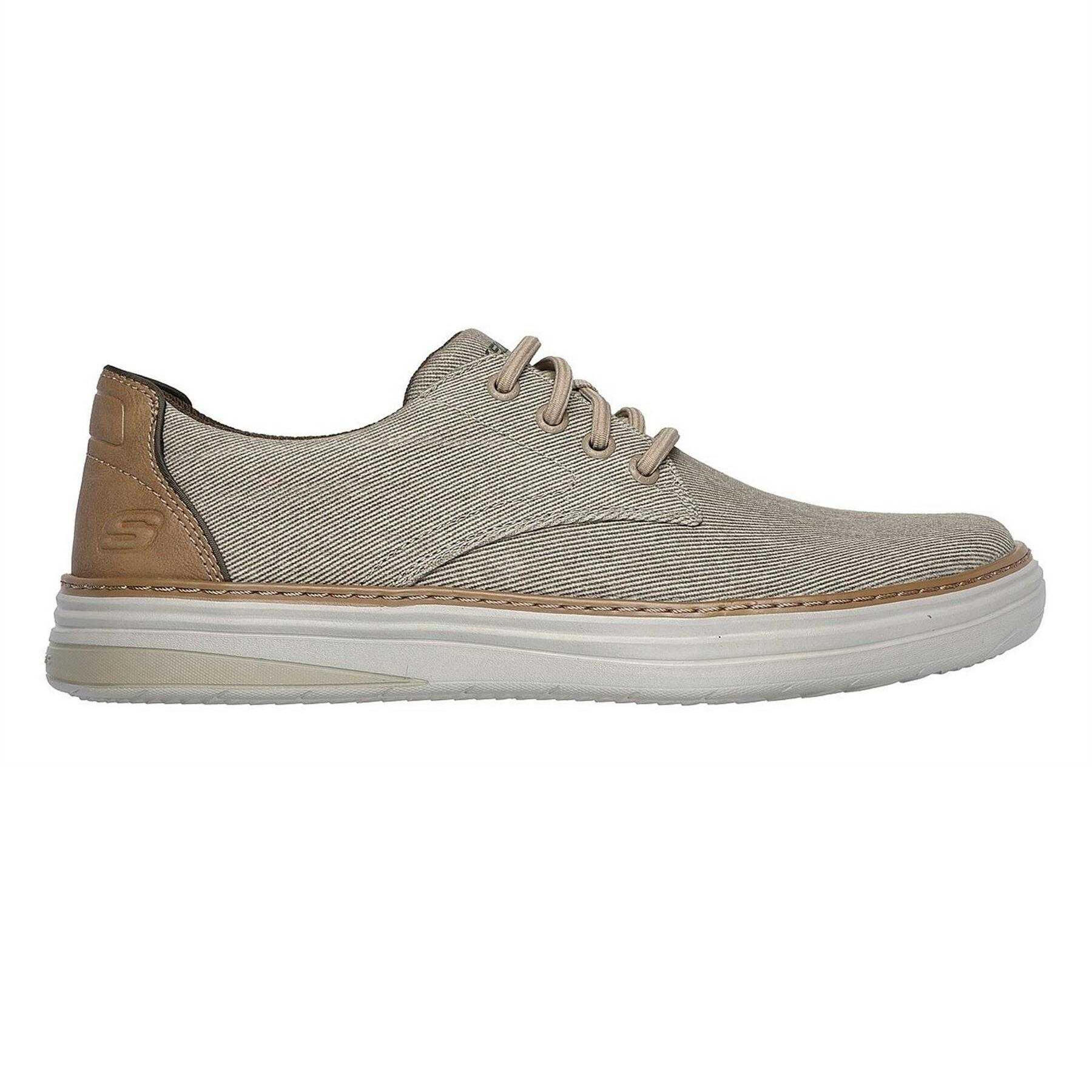 Skechers Mens Hyland Striped Canvas Trainers