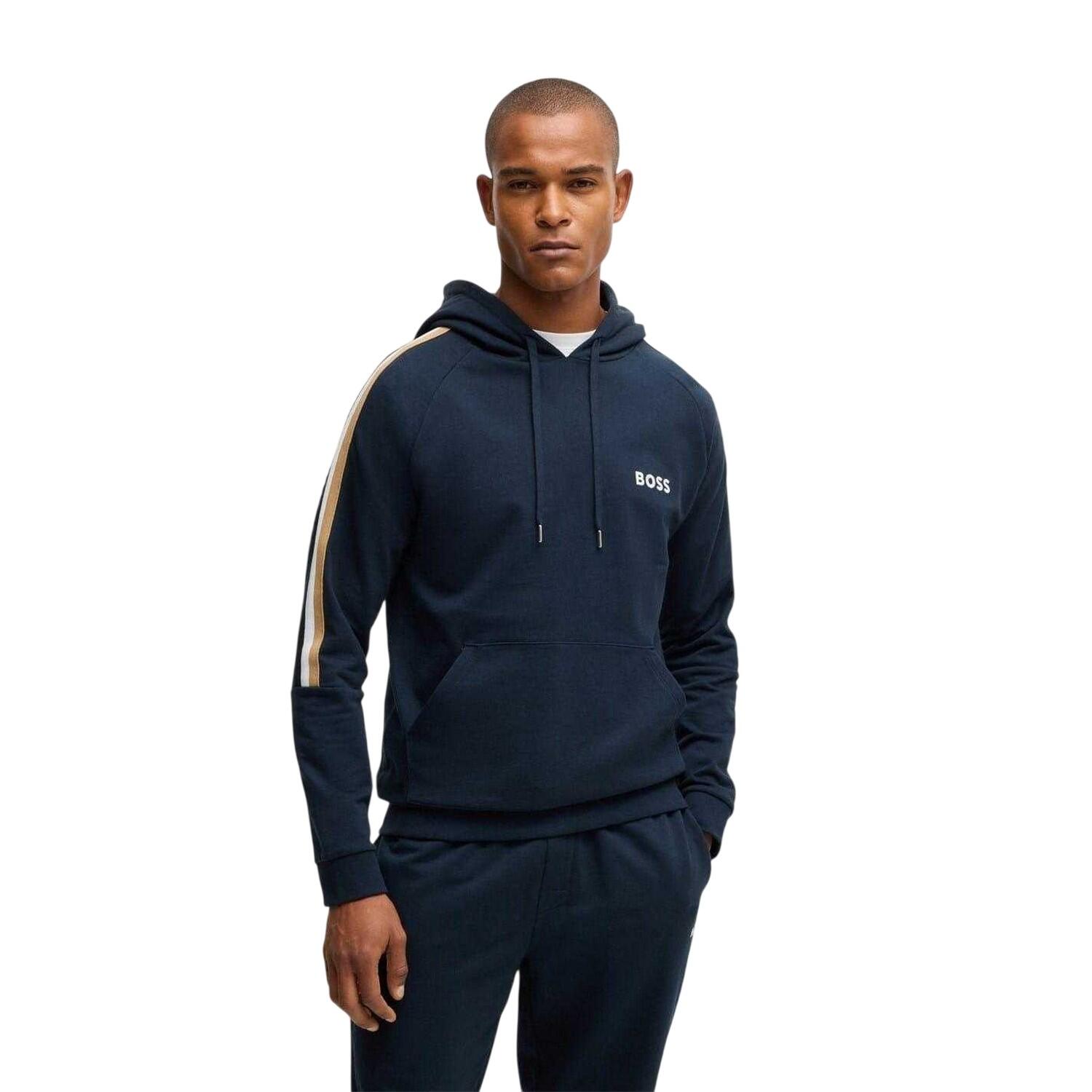 Boss Mens Hooded Raglan Drawstring Hoodie