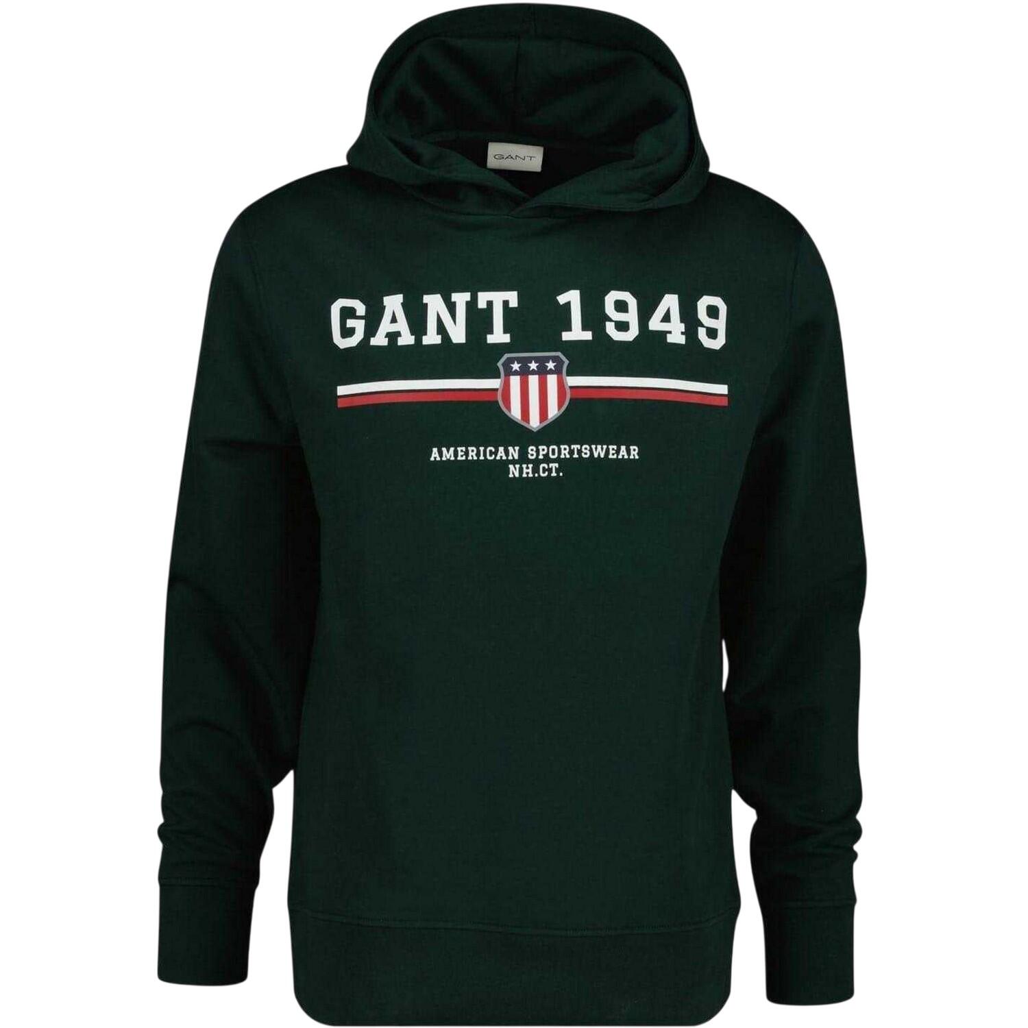 Gant Mens 1949 Graphic Print Drawstring Hoodie