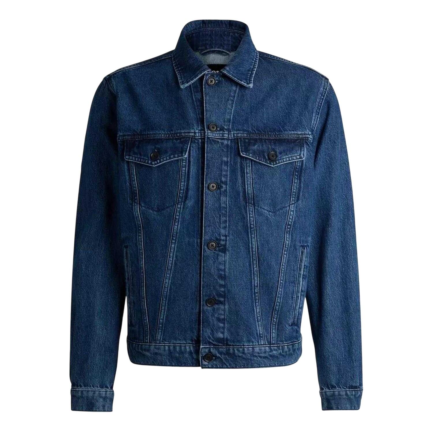 Boss Mens Straight Hem Denim Jacket