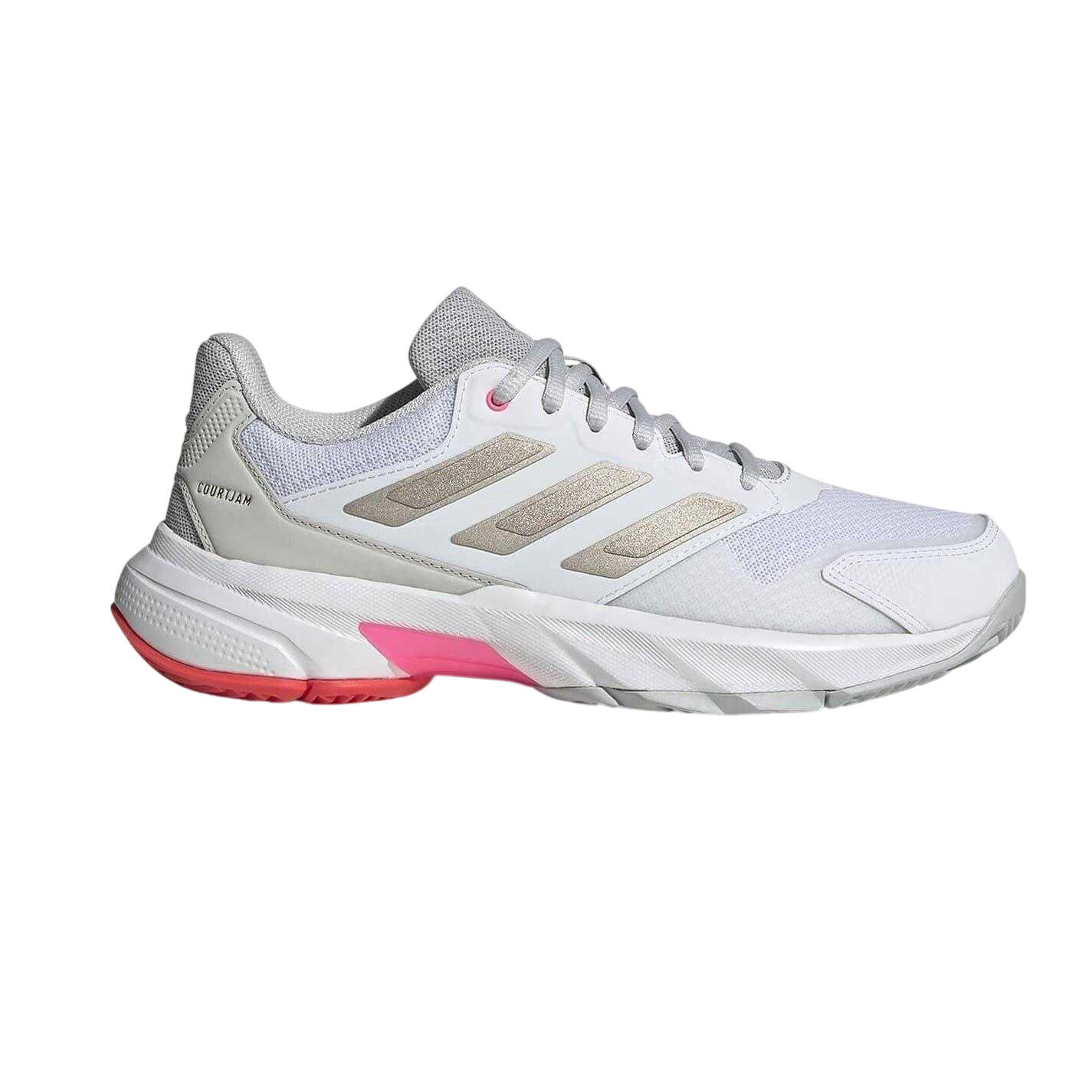 Adidas Womens/Ladies Courtjam Control 3 3 Stripes Tennis Shoes