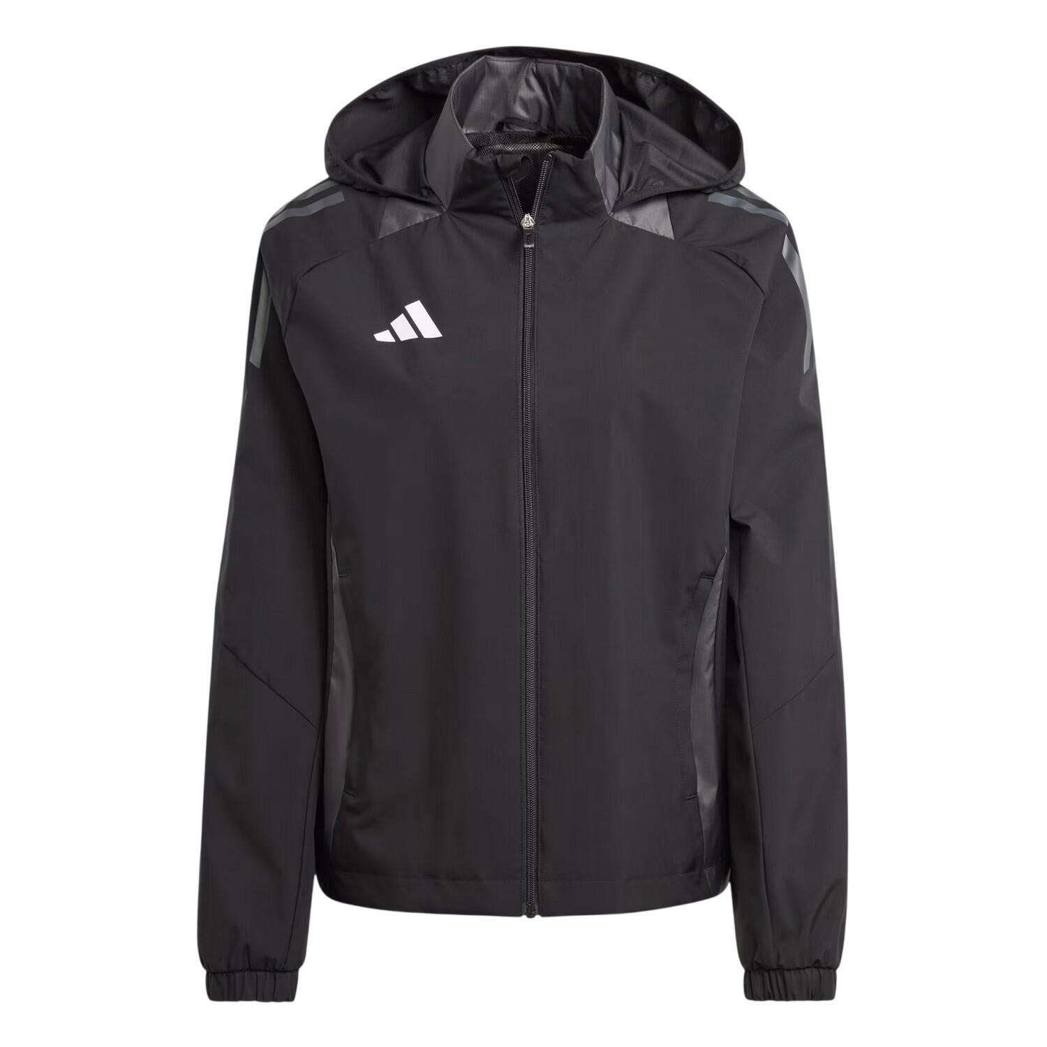 Adidas Womens/Ladies Tiro 24 3 Stripes Hooded Raglan Anorak
