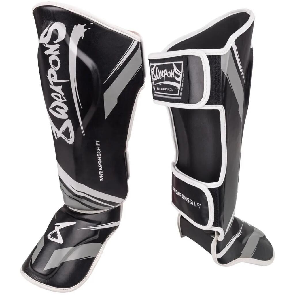 8 WEAPONS Shin Guards, Shift, black-white, L