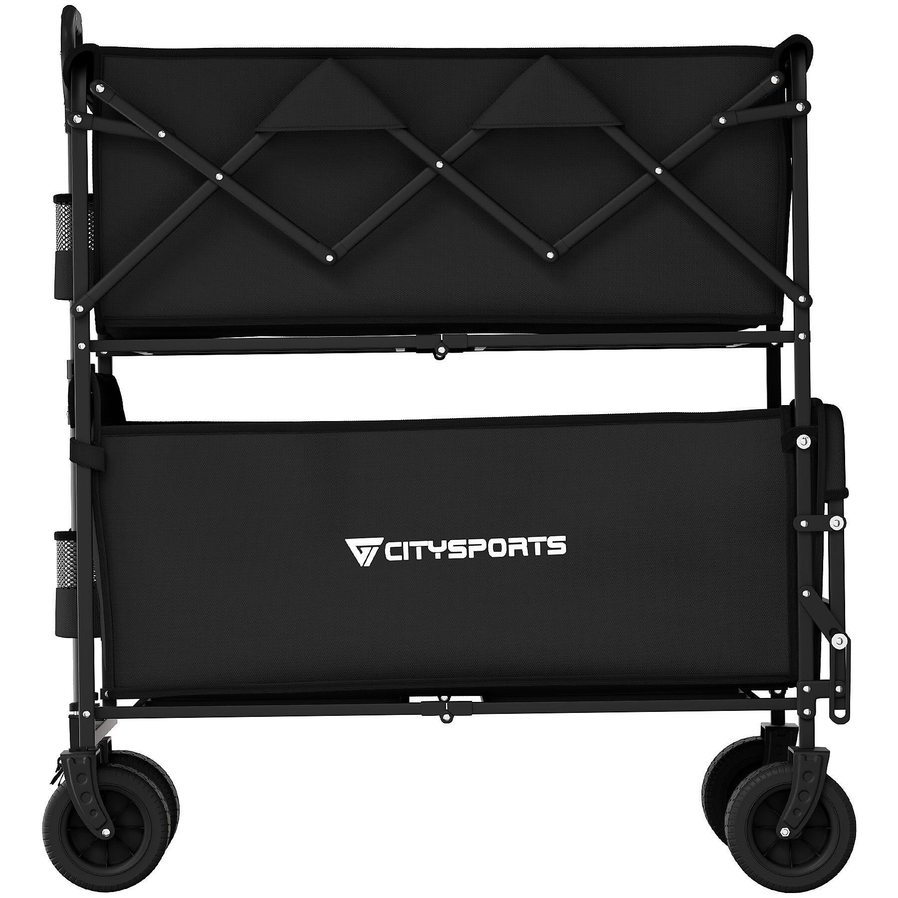 Opvouwbare kampeerwagen. Opvouwbare transportwagen voor kampeeruitrusting. 4/8