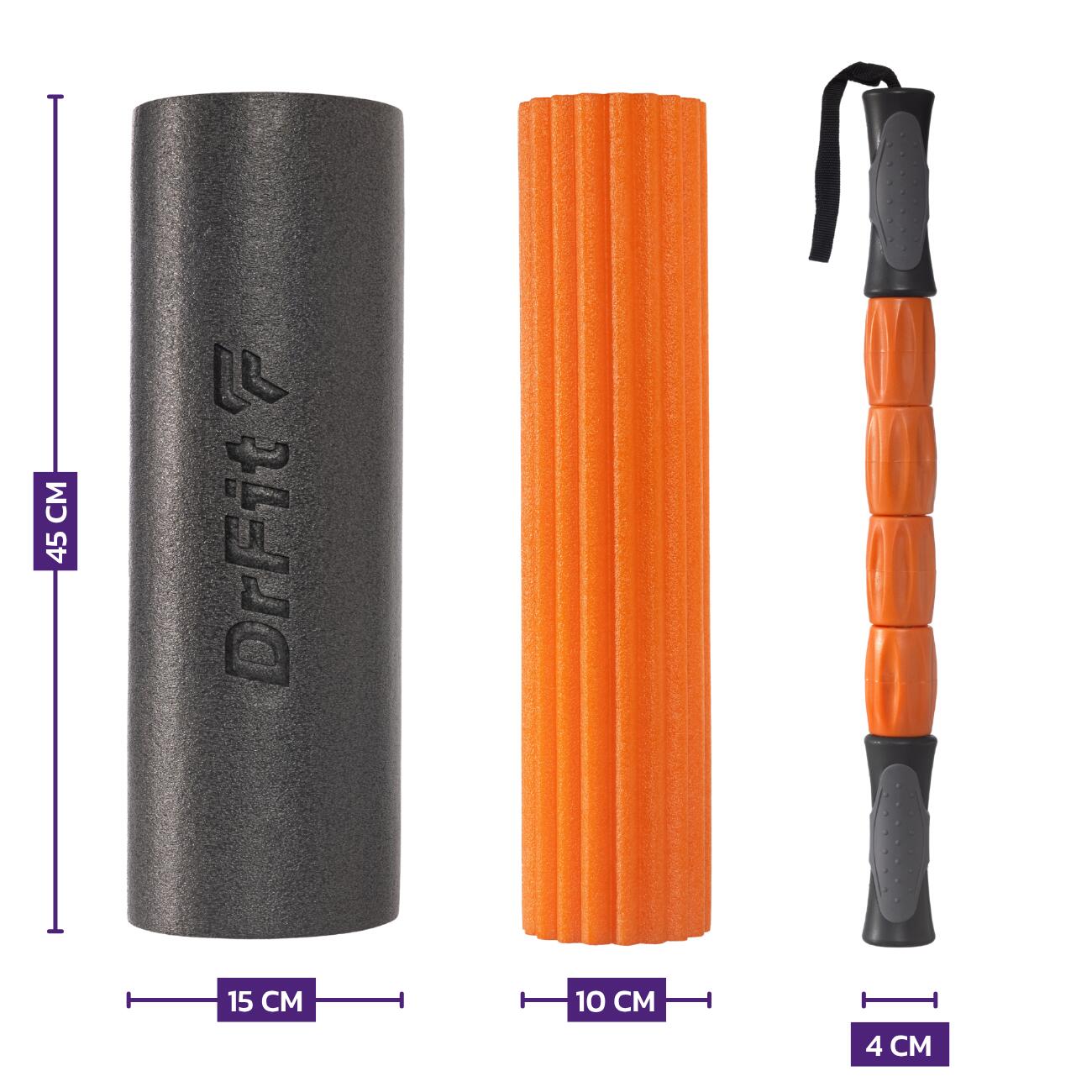 Wałek do Masażu 3w1 Roller do Ćwiczeń i Rolowania DrFit 5/7