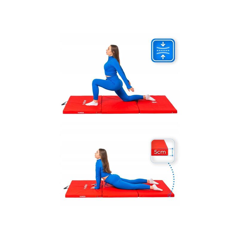Saltea de gimnastică pliabilă pentru exerciții 197x100x5