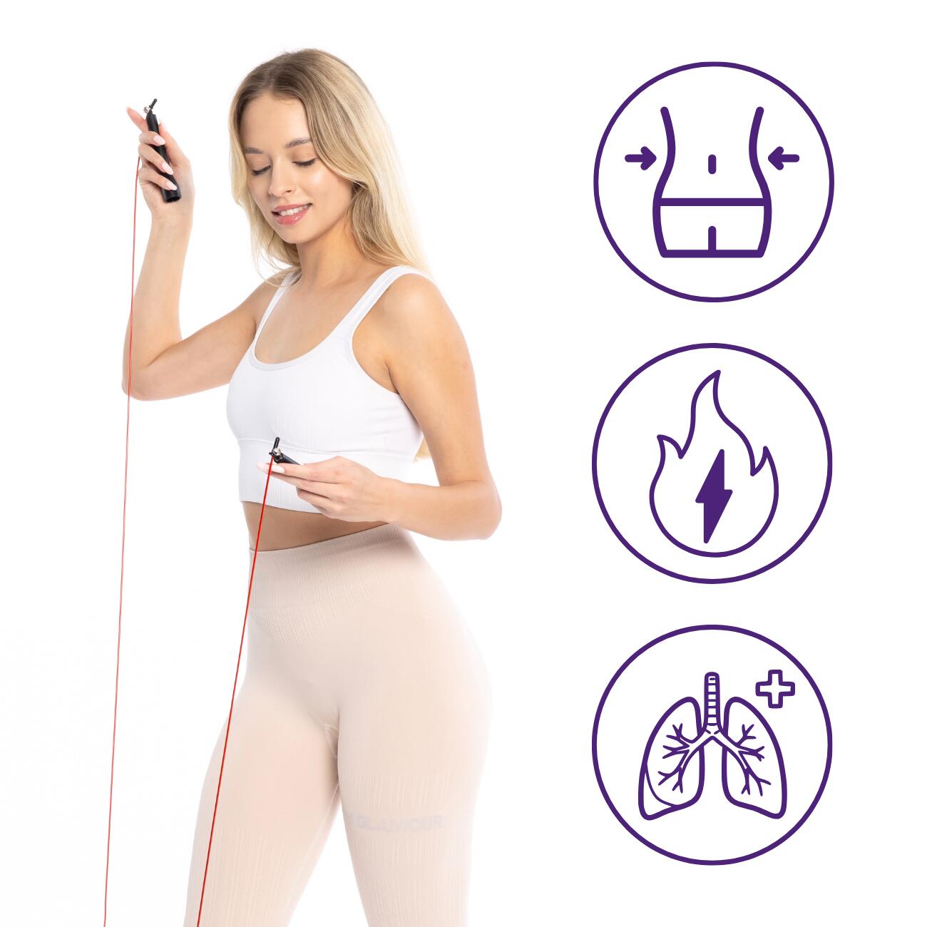 Skakanka Speed Rope z regulacją długości DrFit 3/5