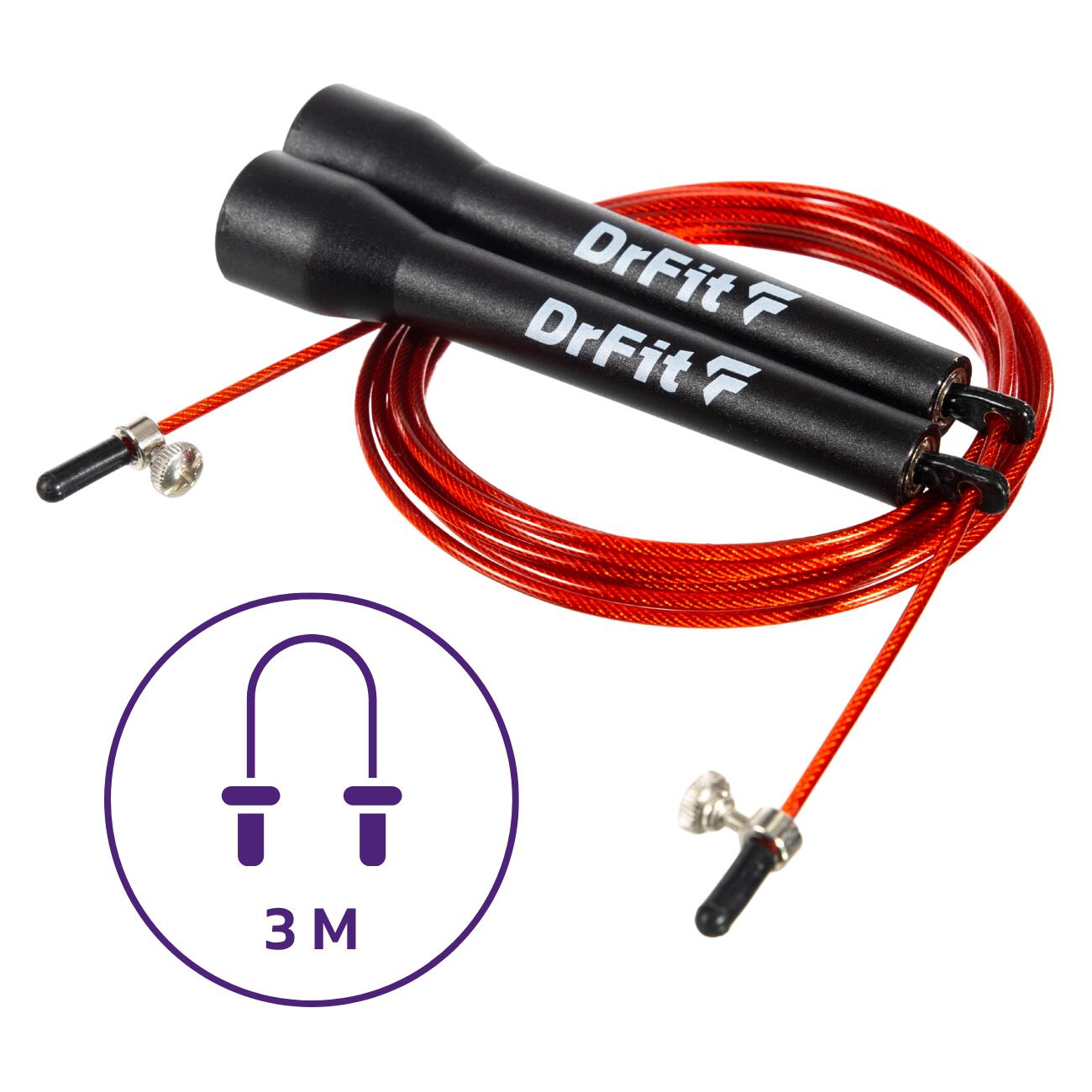 Skakanka Speed Rope z regulacją długości DrFit 2/5