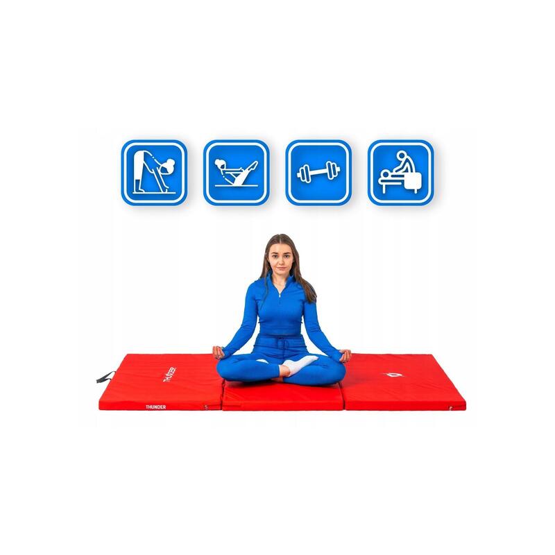 Saltea de gimnastică pliabilă pentru exerciții 197x100x5