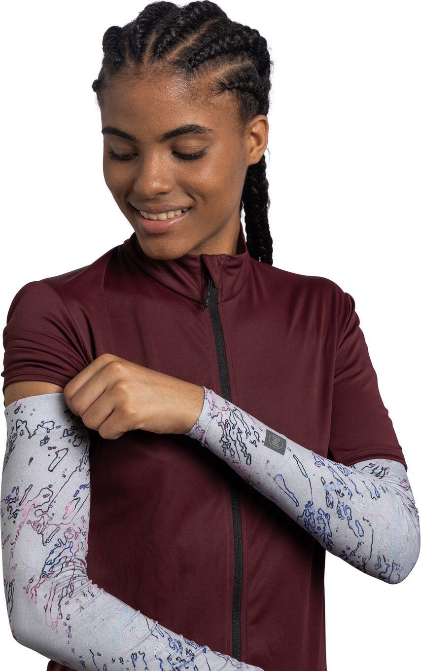 Manguitos ciclistas Unisex Buff Gris M 4/6