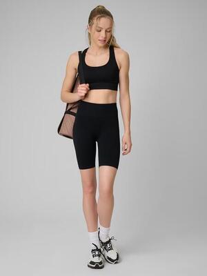 Naadloze, korte hardlooplegging met hoge taille voor dames