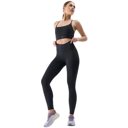 Legginsy fitness z wysokim stanem i kieszenią damskie