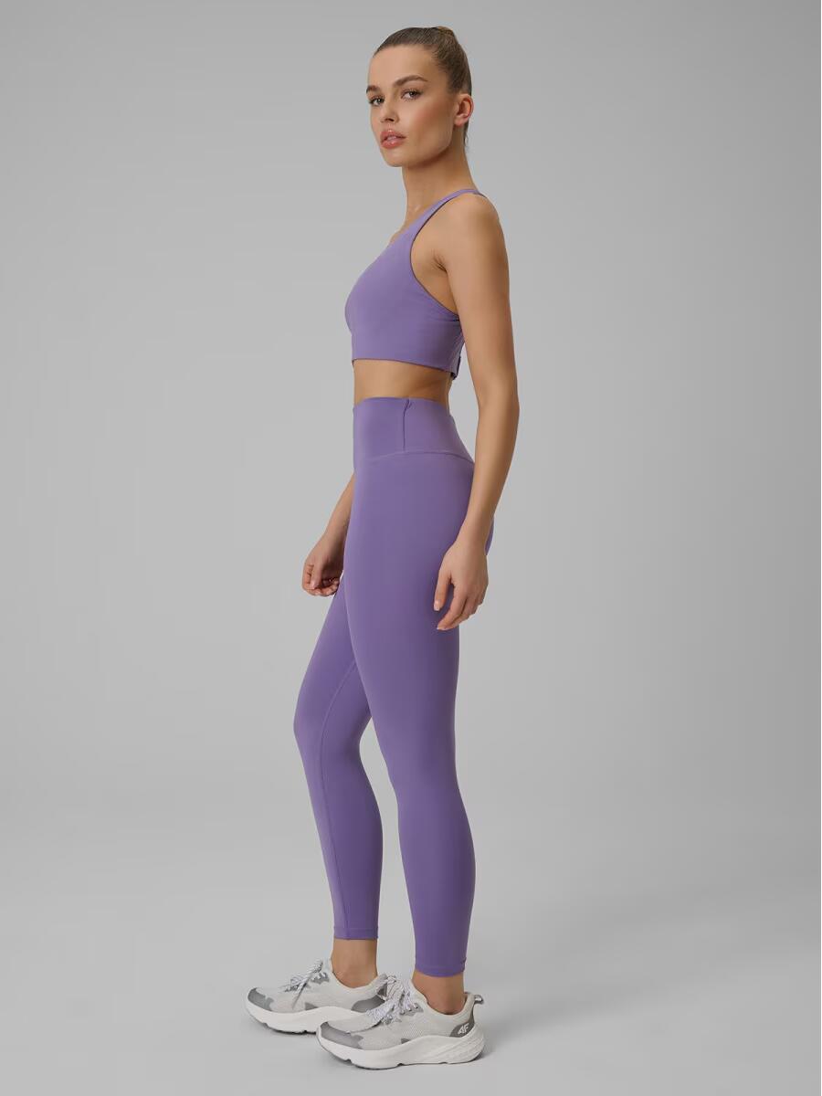Leggings da fitness da donna a vita alta con tasca 3/7