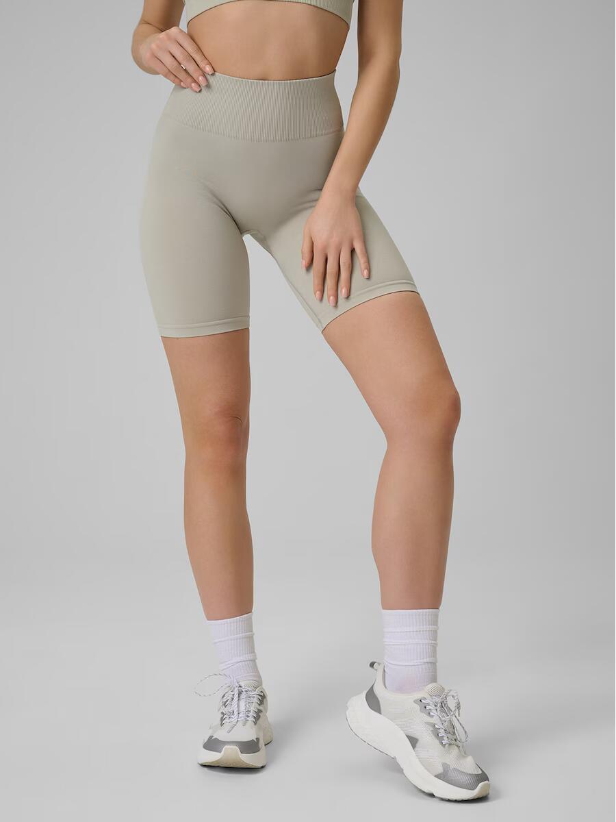 Nahtlose, hochgeschnittene kurze Laufleggings für Damen 2/7