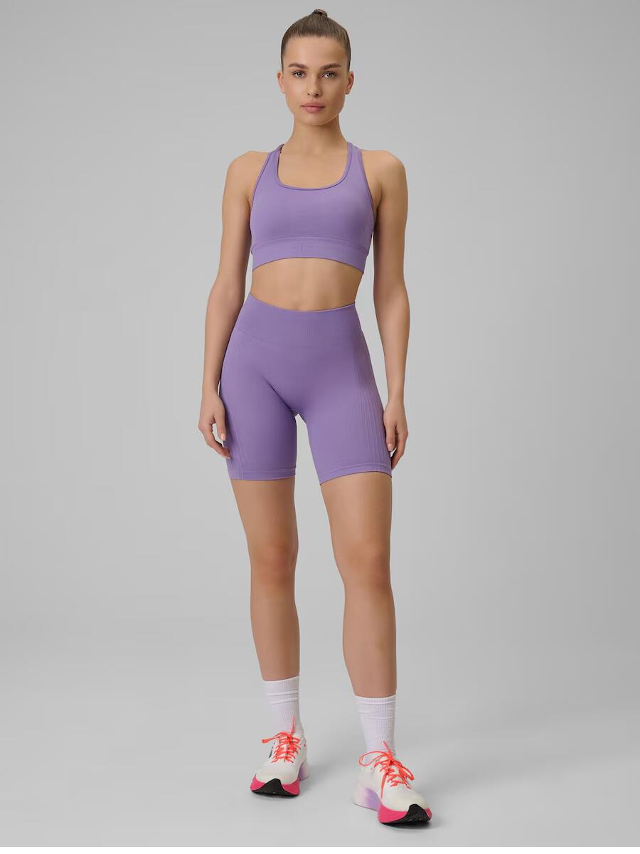 Leggings corti da corsa a vita alta da donna 3/7