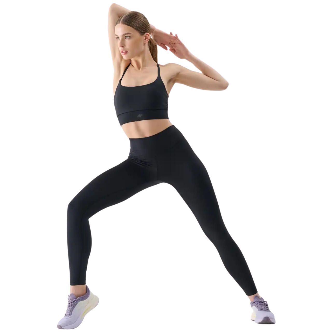 Legginsy fitness z wysokim stanem i kieszenią damskie 4/4