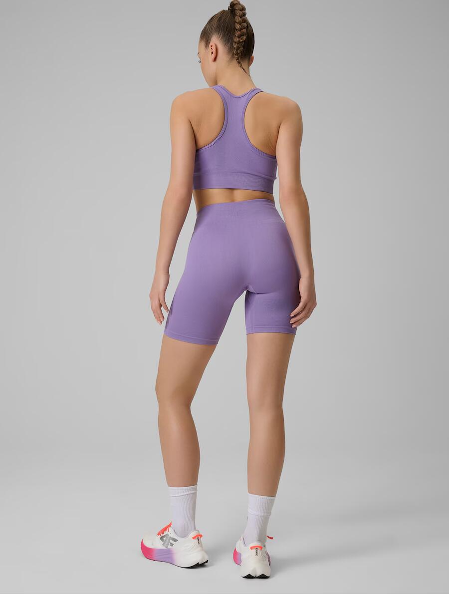 Legginsy do biegania krótkie damskie z wysokim stanem