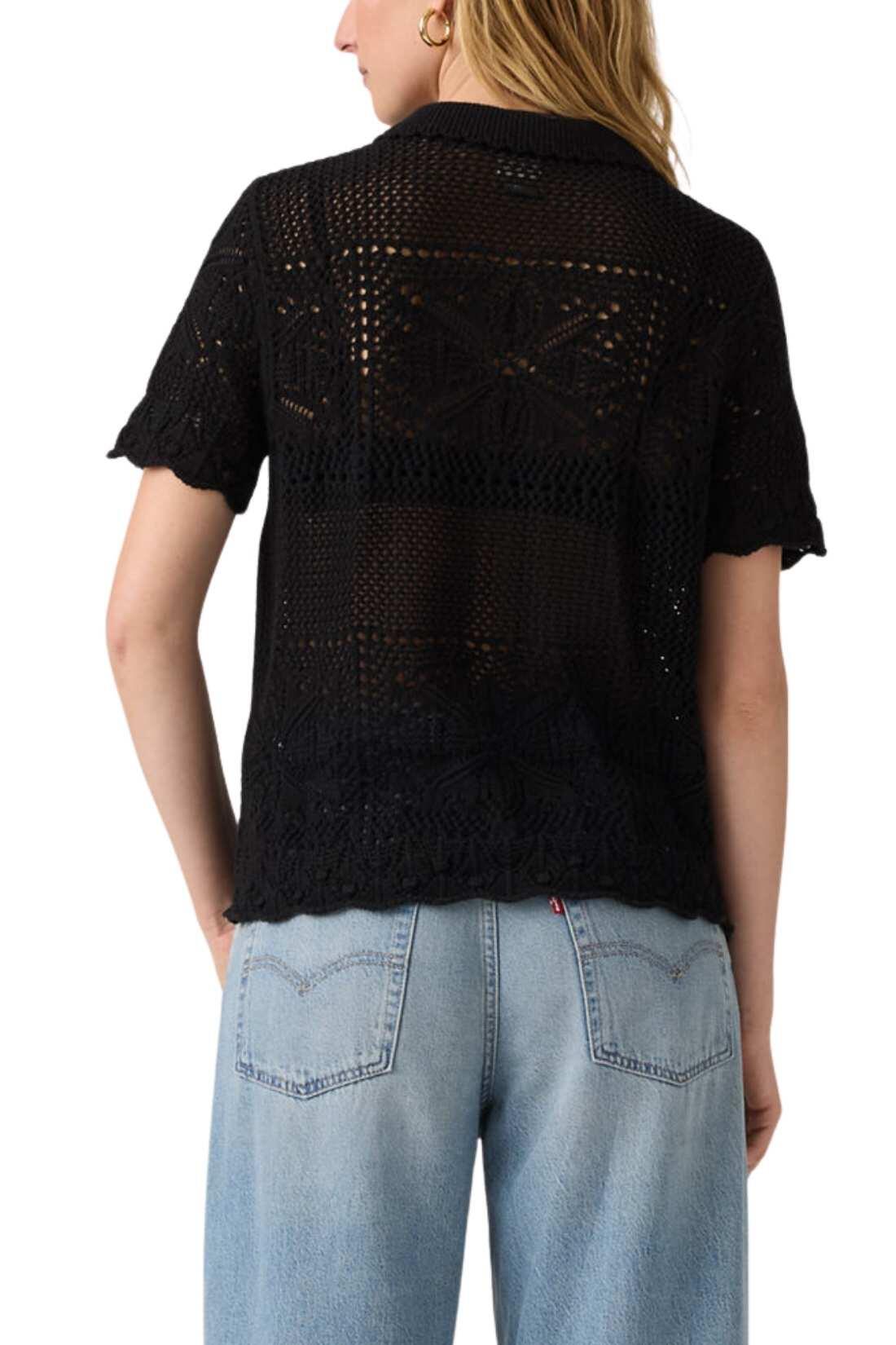 LEVI'S Chemise femme Susanna Floral Crochet S Noir 2/3