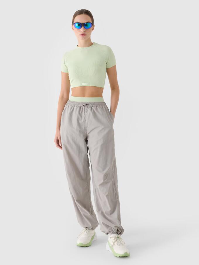 Crop top treningowy slim szybkoschnący damski 3/6