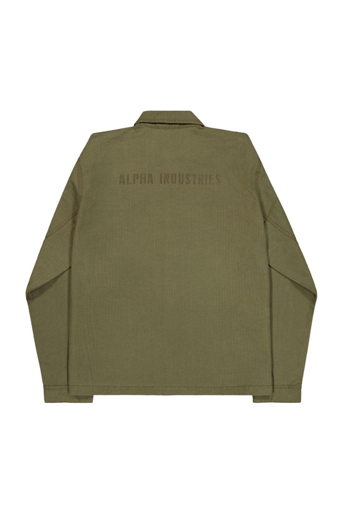 ALPHA INDUSTRIES Sobrecasaco masculino P41 HBT Combat tamanho M verde militar 3/3