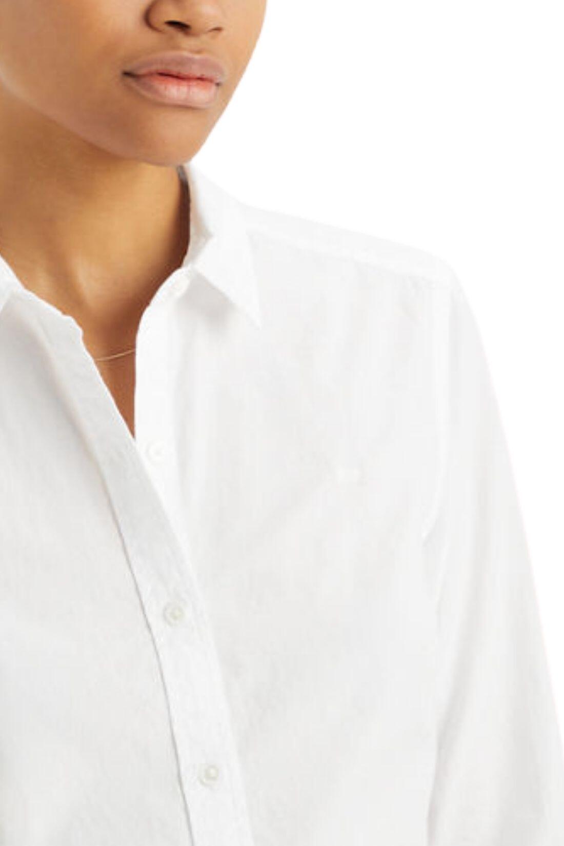 LEVI’S – Klassiek damesoverhemd met lange mouwen, wit katoen, maat XS 3/3