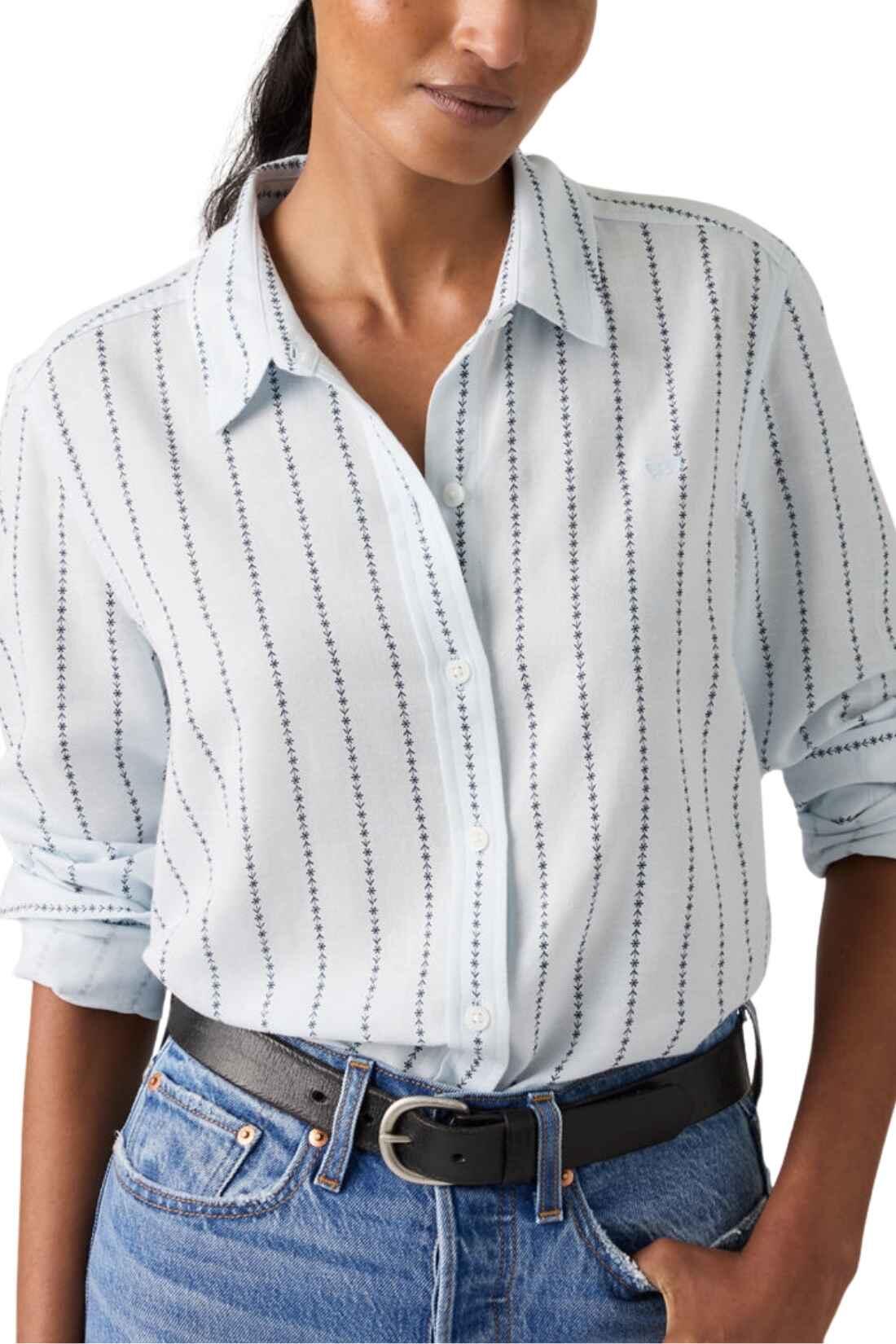 LEVI’S - Chemise femme regular, coton blanc, taille S 3/3