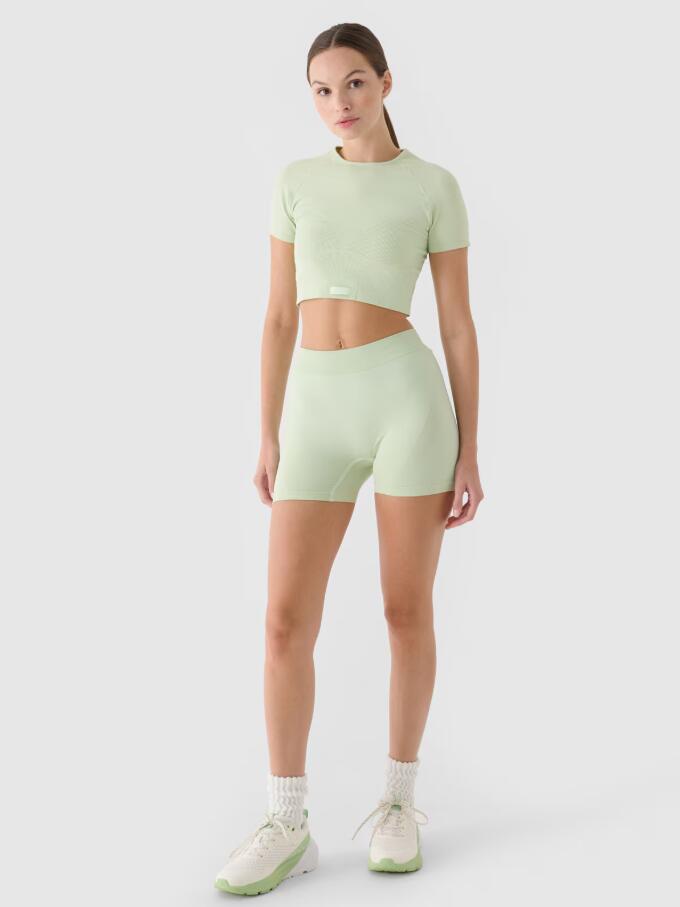 Crop top treningowy slim szybkoschnący damski 5/6