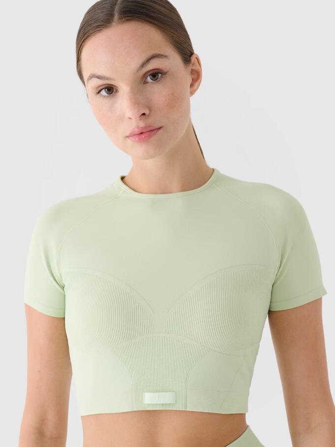 Crop top treningowy slim szybkoschnący damski 4/6