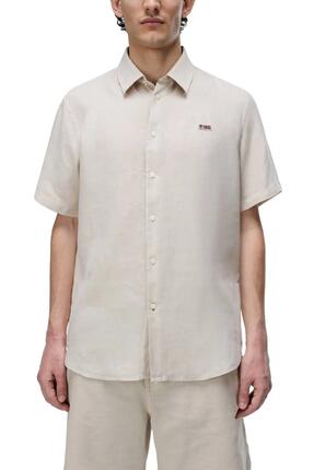 Chemise lin - sport - Homme - manches courtes - Gilbert - blanc
