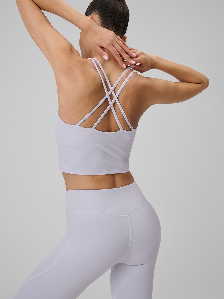Top corto da yoga con reggiseno sportivo 5/7