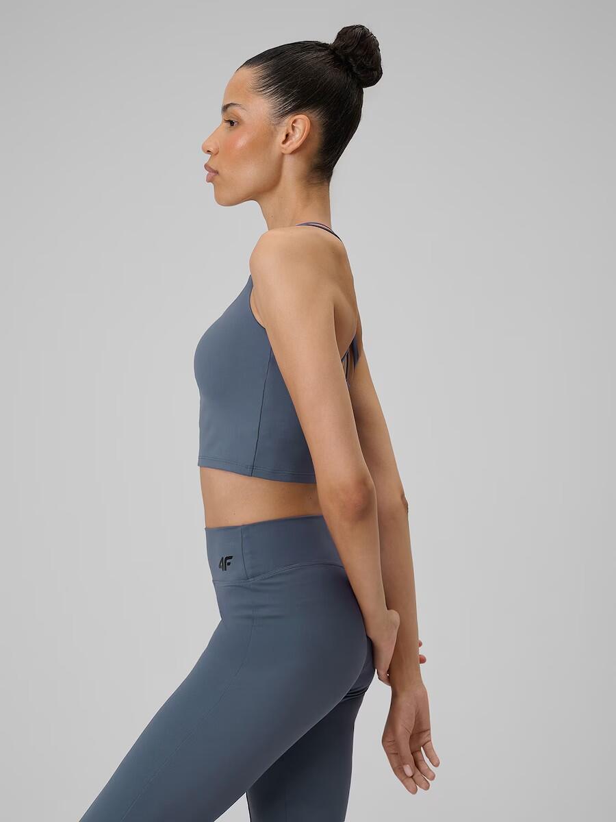 Haut court de yoga avec soutien-gorge de sport 5/7