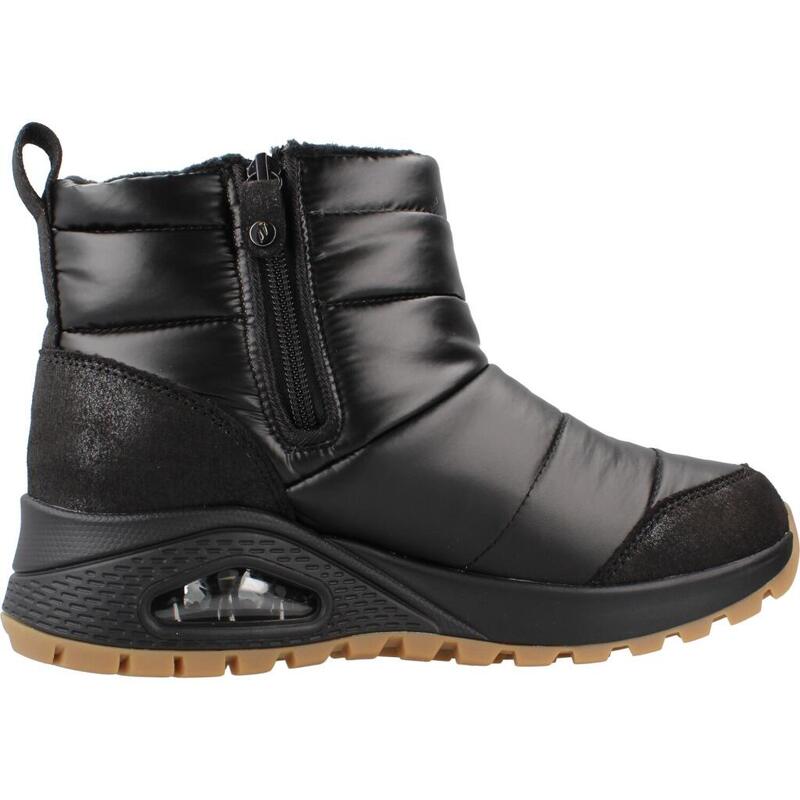 Ghete femei Skechers Uno Rugged - Puffer Daze, Negru