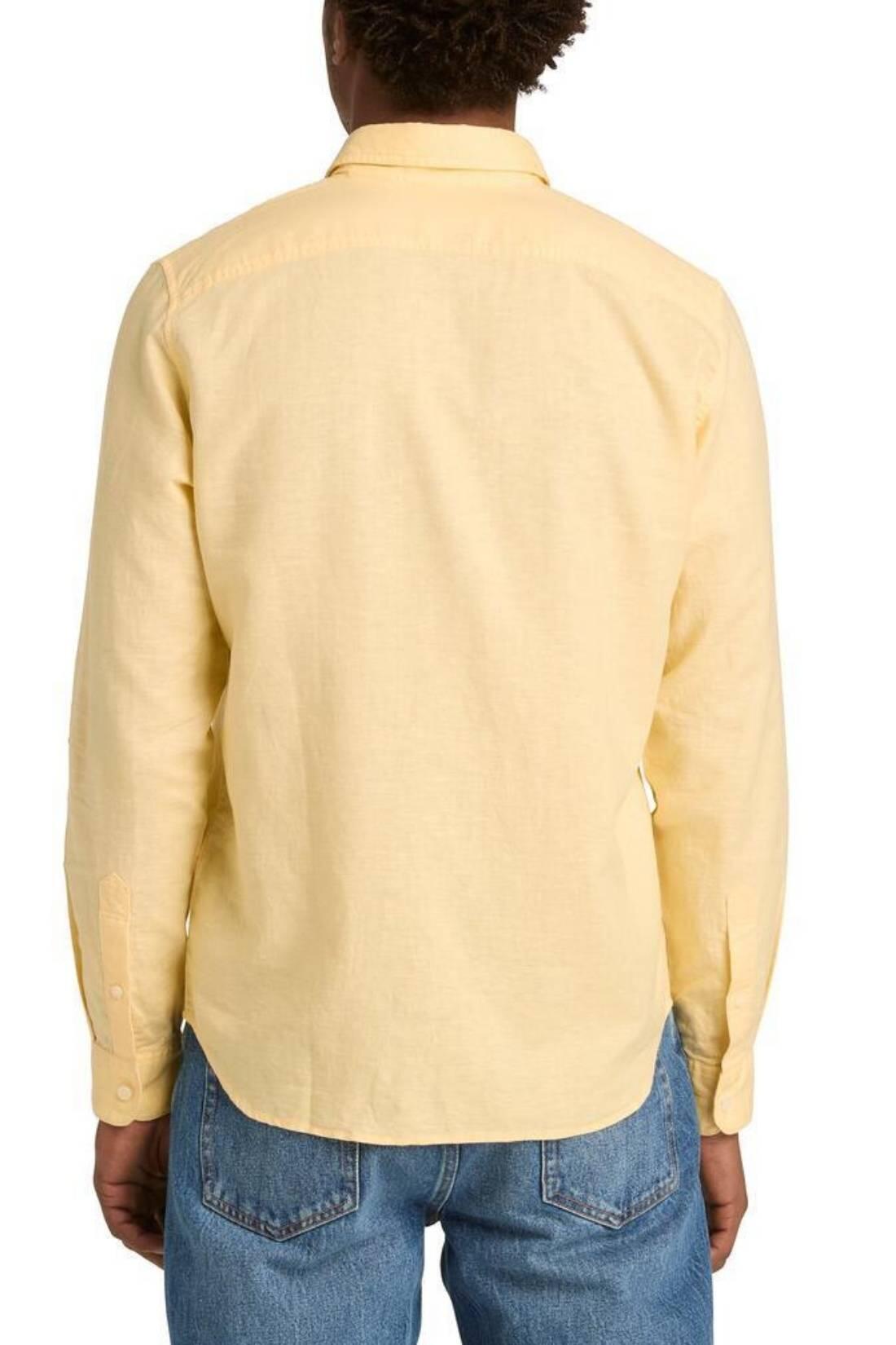 TIMBERLAND - Slim overhemd voor mannen linnen-katoen 3XL leisteengrijs 3/3