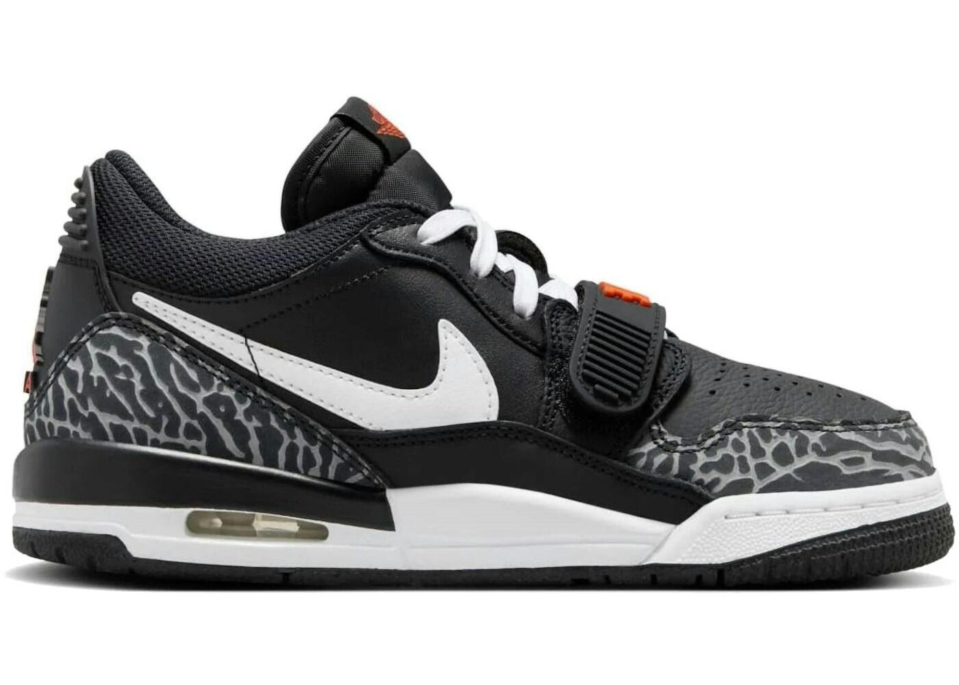 Jordan Legacy 312 Low Black White Safety Orange (GS) 2/2