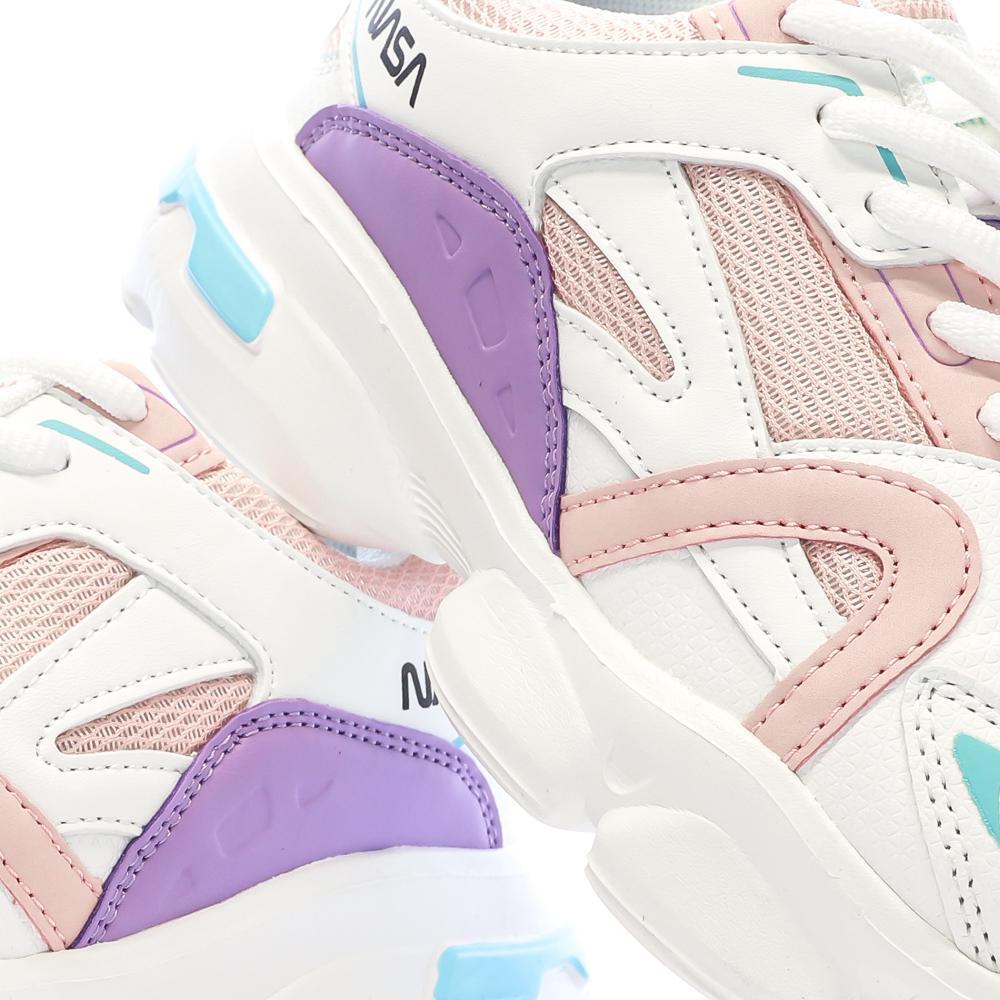 Baskets Blanc/Rose Femme/Fille Nasa Jabalem 7/7
