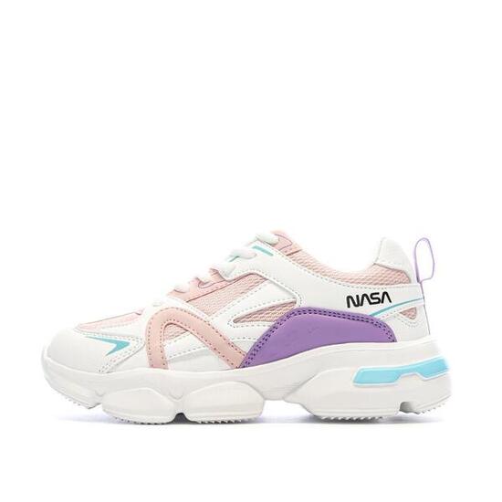 Baskets Blanc/Rose Femme/Fille Nasa Jabalem