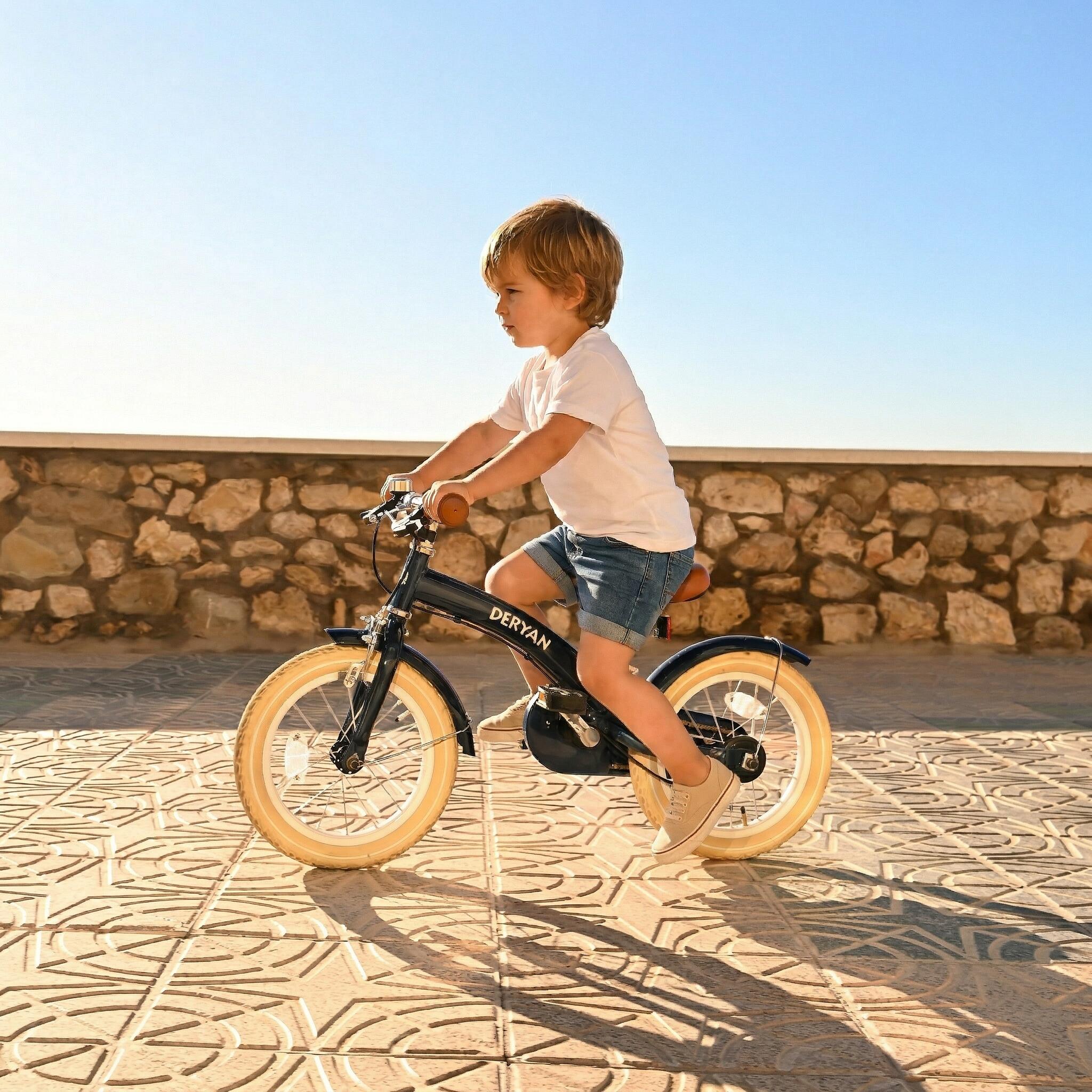 3-in-1 Kinderfahrrad 12 Zoll - Laufrad - Inklusive Stützräder - Blau 5/8