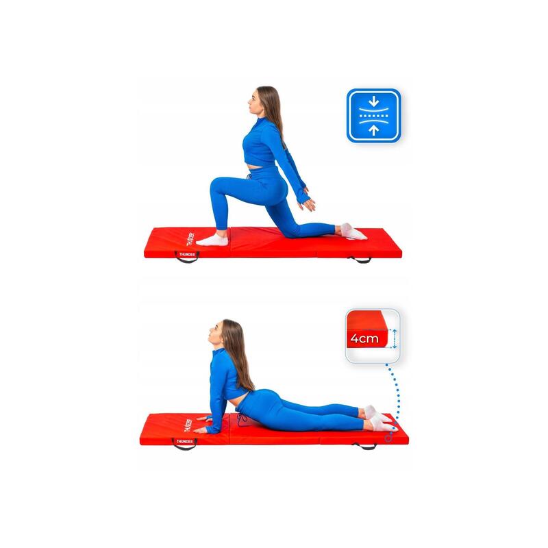 Saltea de gimnastică pliabilă pentru exerciții 180x60x4
