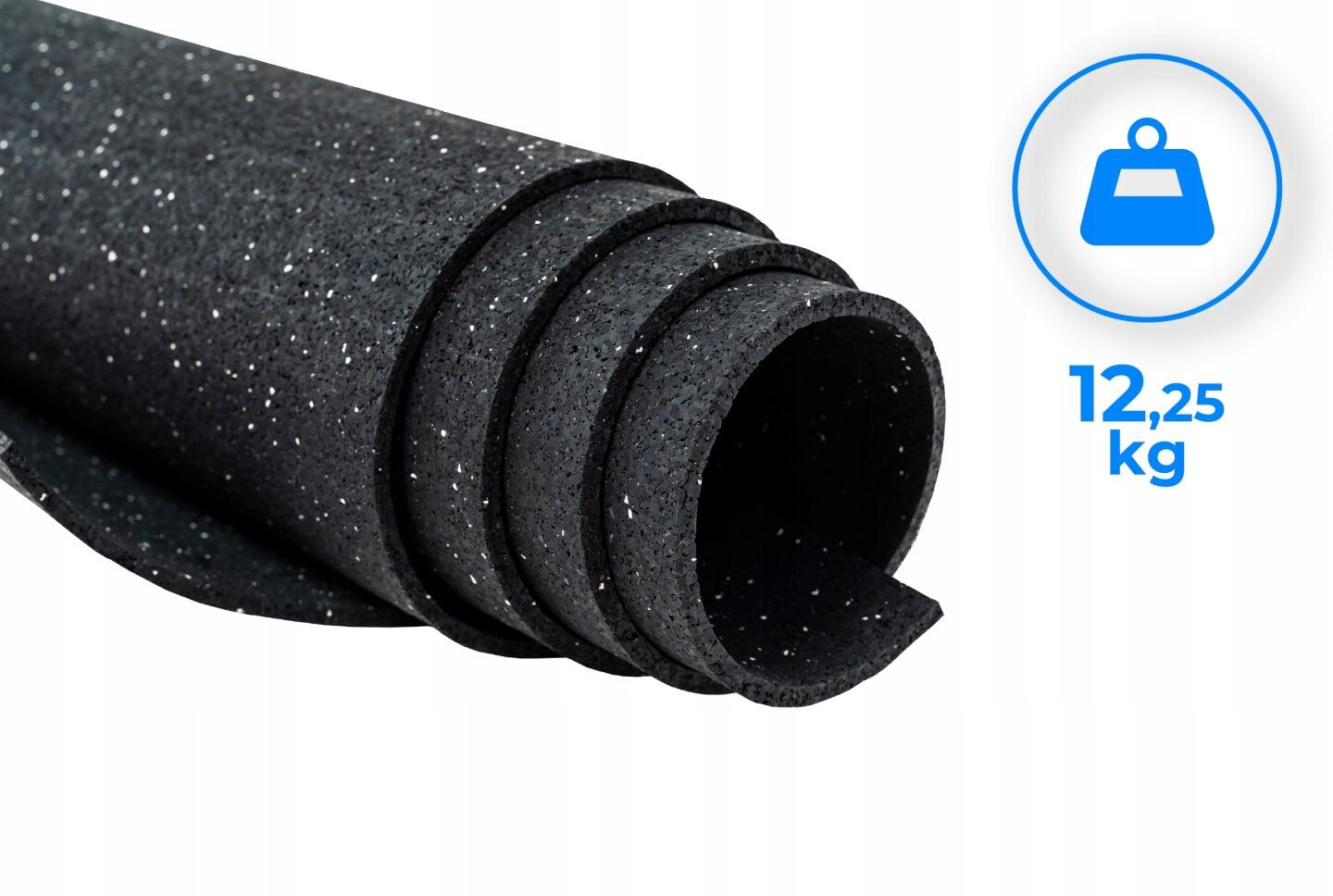 Geluiddempende beschermmat voor fitnessapparatuur 195x91 THUNDER YG-PROOF-BLACK 5/6