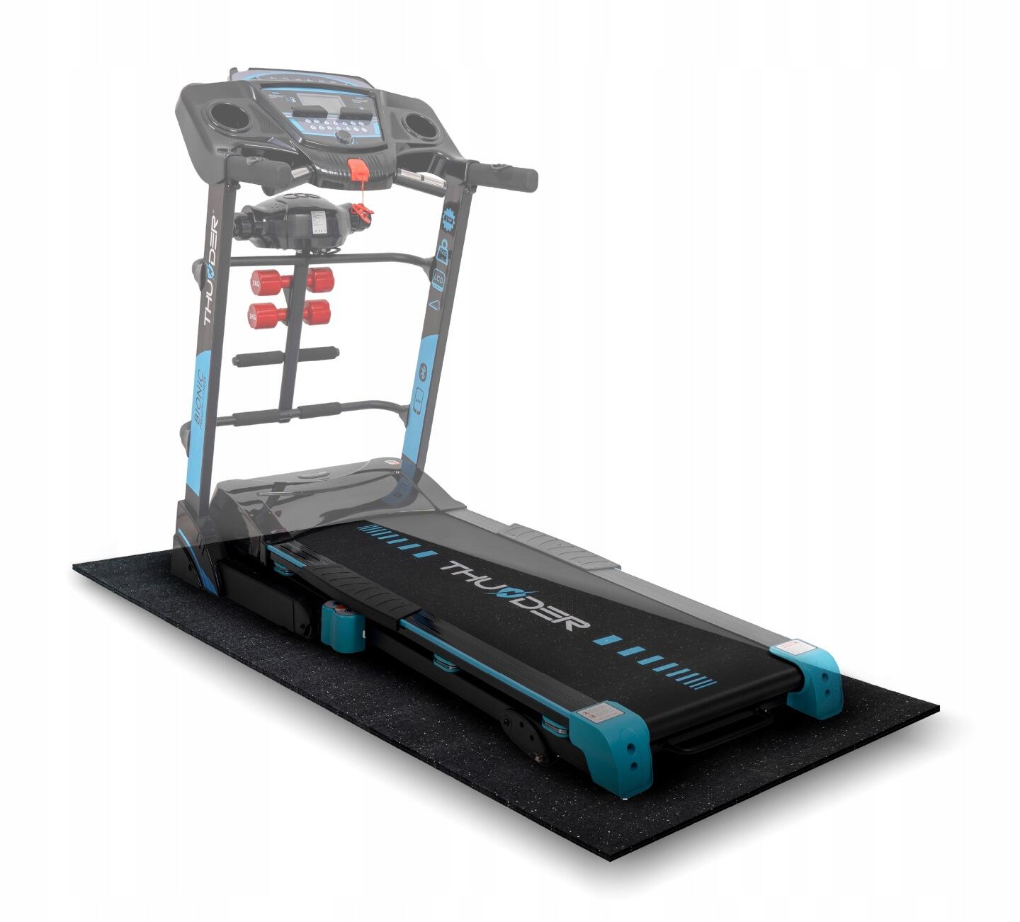 Geluiddempende beschermmat voor fitnessapparatuur 195x91 THUNDER YG-PROOF-BLACK 6/6