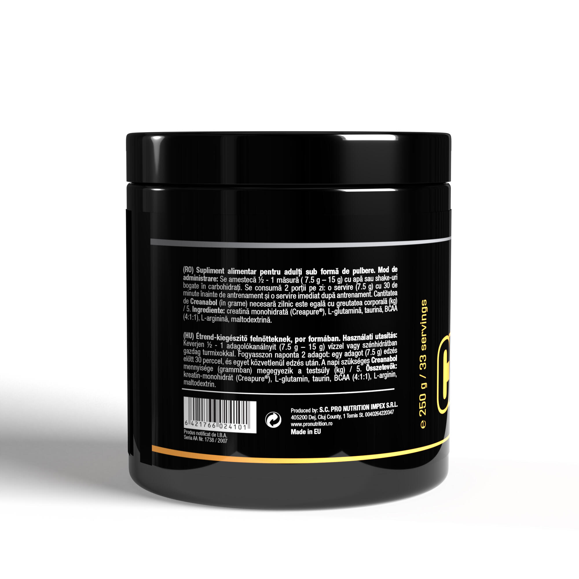 Creanabol 250 g - kreatin Creapure® 3/4