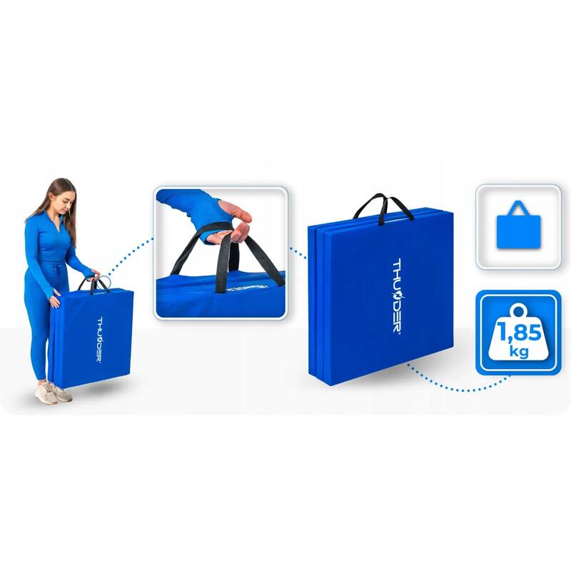Saltea de gimnastică pliabilă pentru exerciții 180x60x5