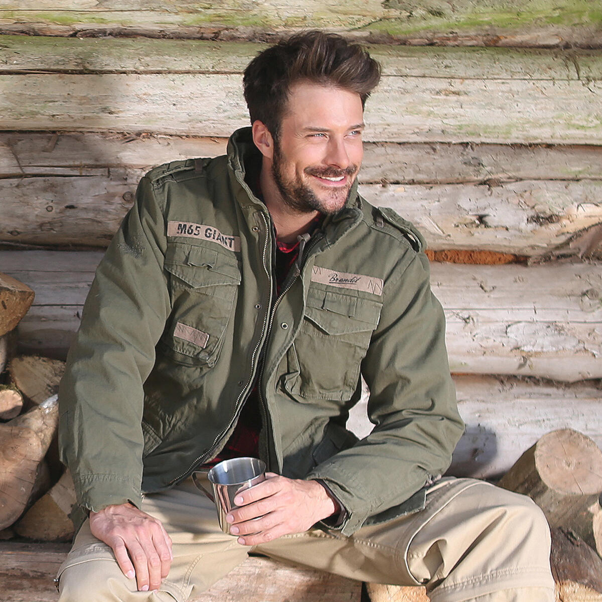 Brandit M65 Giant Jacket Herren (Olive) Größe XL 6/6