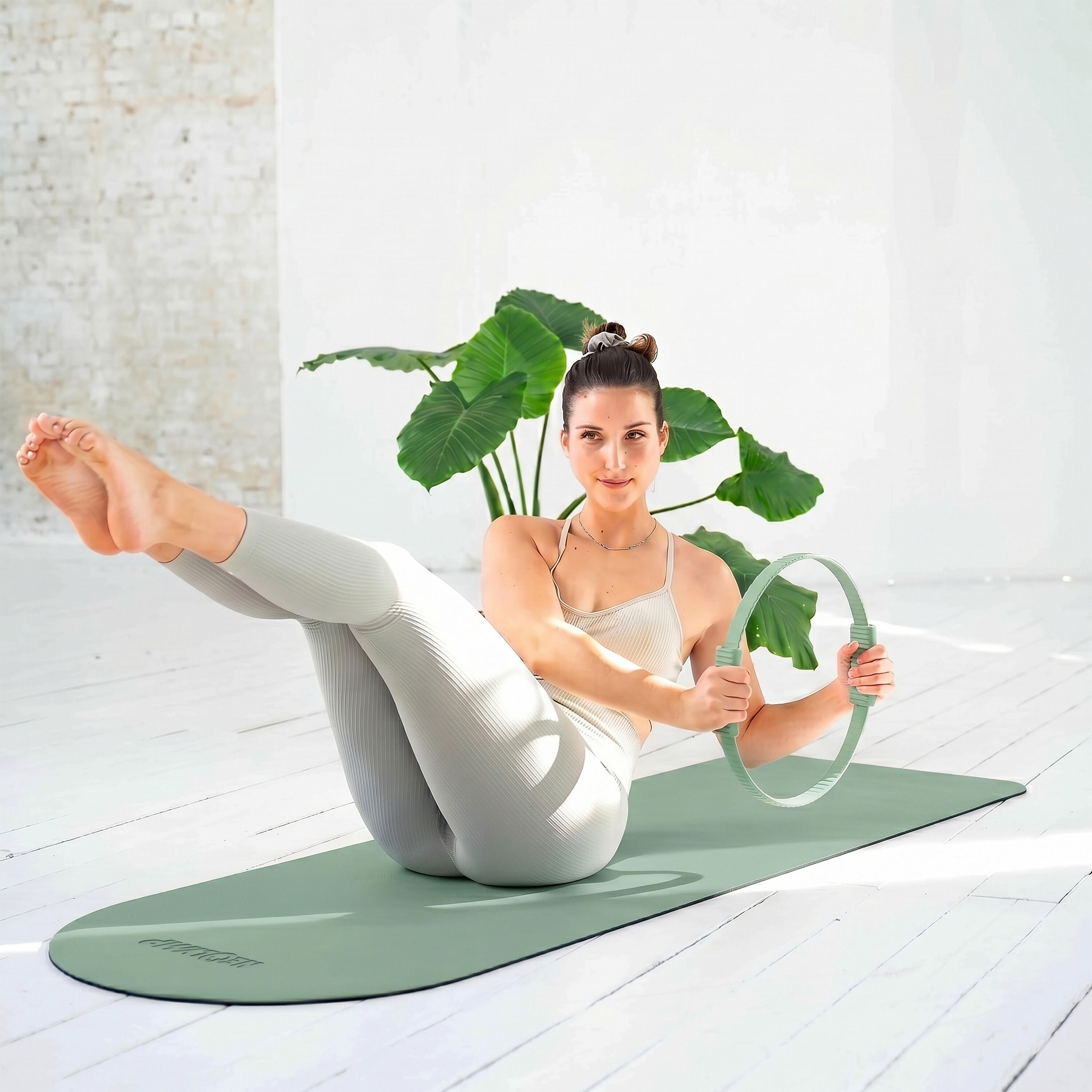 Pilates Home Studio Set – Komplettes Pilates Zubehör mit Ball, Ring & Gewichten 5/7