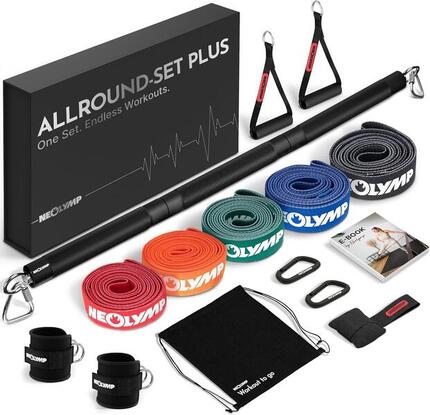 Set Allround Basic - 5 niveaux de résistance avec sac & rallonge de poignée