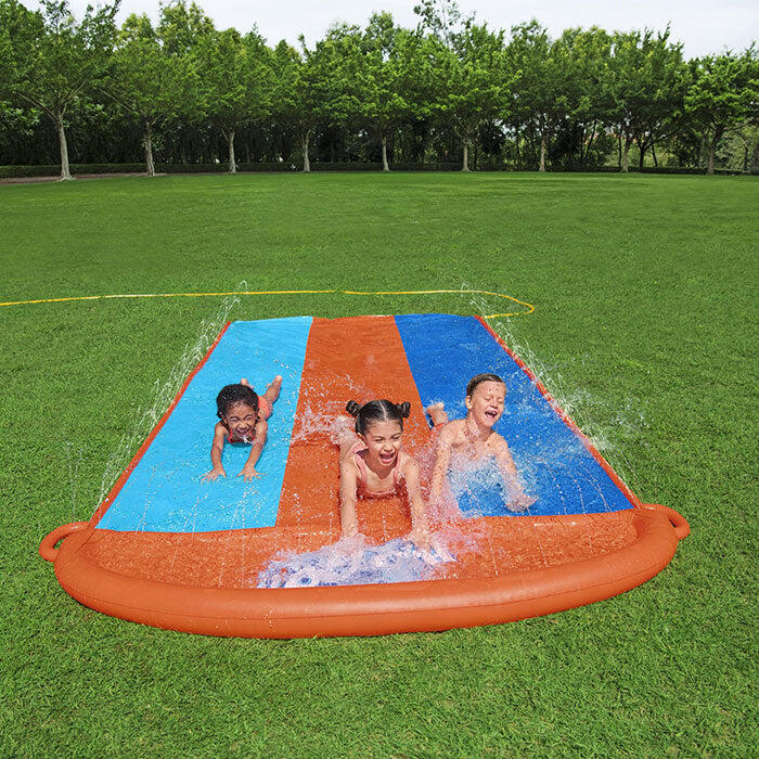 Bestway H20GO Triple Lane Slip and Slide, Inflatable Water Slide for Kids 2/6