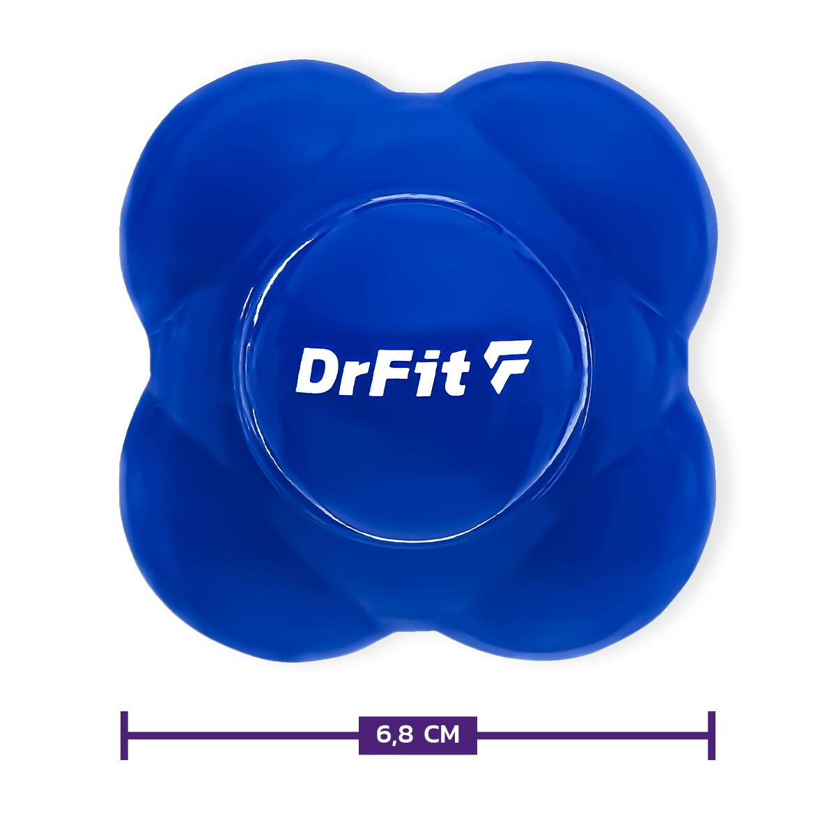 Piłka Reakcyjna do Treningu Refleksu i Koordynacji 6,8 cm DrFit 3/6