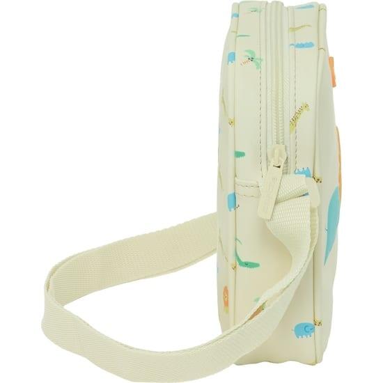 Bolso Bandolera Infantil Selva con Correa Ajustable y Fácil Limpieza Beige 3/3
