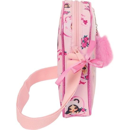 Borsa sportiva da bambina a tema principessa con tracolla regolabile e tasca 3/3